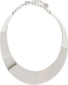 R.j. Graziano Polished Silvertone Collar Necklace - Lyst