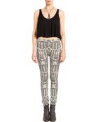 Mara Hoffman Hunter Ivory Silk Leggings - Lyst