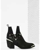 Nasty Gal Jeffrey Campbell Orwell Leather Harness Boot - Lyst