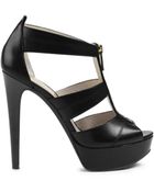 Michael Kors Berkley Platform Leather Sandal - Lyst