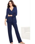 Ellen Tracy Autumn 34 Sleeve Top and Pajama Pants - Lyst