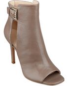 Nine West Kirstey Peep Toe Booties - Lyst