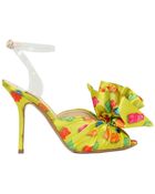 Moschino 100Mm Gummy Bear Couture Satin Sandals - Lyst
