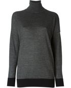 Michael Michael Kors Panelled Roll Neck Sweater - Lyst