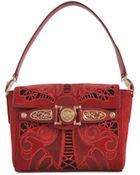 Versace Signature Embroidered D Bag - Lyst