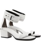 3.1 Phillip Lim Coco Optic White Leather Sandal - Lyst
