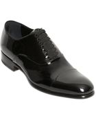 Max Verre Patent Leather Oxford Lace-Up Shoes - Lyst