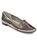Me Too Alla Metallic Faux Leather Flats - Lyst