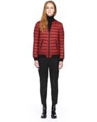SOIA & KYO Cary-F4 Oxblood Short Light Down Jacket - Lyst