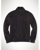 Polo Ralph Lauren French-Rib Shawl Sweater - Lyst
