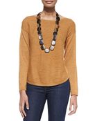 Eileen Fisher Alpaca Long-sleeve Top - Lyst