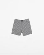 Zara Geometric Print Bermudas - Lyst