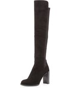 Stuart Weitzman Hijack Suede Stretchback Boot - Lyst