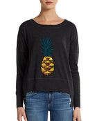 French Connection Sequin Pineapple Hilo Pullover - Lyst
