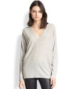 Vince Cashmere Ladder-Stitched Sweater - Lyst