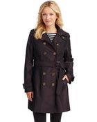 London Fog Belted Iridescent Trench Coat - Lyst