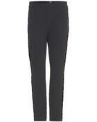 Dolce & Gabbana Crepe Trousers With Lace Trim - Lyst
