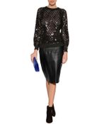 Moschino Sequined Sweatshirt - Lyst