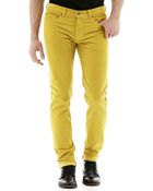 New Man Corduroy Camel Stretch 5 Pocket Trousers - Lyst