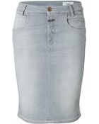 Closed Stretch Denim Skirt In Grey - Lyst