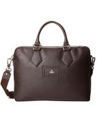 Vivienne Westwood Saffiano Document Bag - Lyst