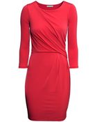 H&M Draped Dress - Lyst
