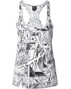 McQ by Alexander McQueen Manga Print Tank Top - Lyst