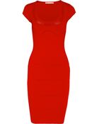 Antonio Berardi Pointelle-Trimmed Jersey Dress - Lyst