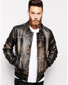 Asos Leather Jacket - Lyst
