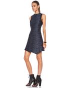 Proenza Schouler Stone Print Silk Jacquard High Neck Tank Dress - Lyst