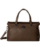 Armani Jeans Solid Satchel - Lyst