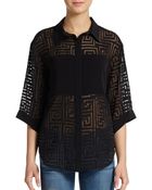 Elizabeth And James Barrett Flocked-maze Top - Lyst