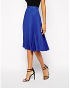True Decadence Pleated Midi Skirt - Lyst
