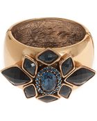 Oscar de la Renta Multi Diamond Crystal Cuff - Lyst