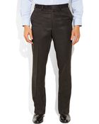 Tommy Hilfiger Charcoal Flat Front Pants - Lyst