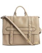 Iiibeca By Joy Gryson Cream Leather Top Handle Messenger - Lyst