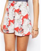 Asos Shorts in Floral Print - Lyst