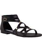 Steve Madden Comma Gladiator Sandal Black - Lyst