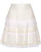 Nina Ricci Tiered Lace Skirt - Lyst