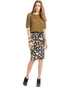 Trina Turk Ashby Flower Print Pencil Skirt - Lyst