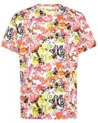 Jil Sander Graphic Floral Print Tshirt - Lyst
