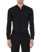 The Kooples Contrasting Mandarin Collar Shirt - For Men - Lyst