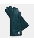 Coach Leather Turnlock Glove - Lyst