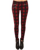 Rag & Bone Ovd Red Buffalo Plaid Pants - Lyst
