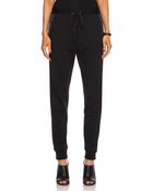3.1 Phillip Lim Slim Cotton Sweatpant with Side Insets - Lyst