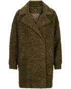 Topshop Slouchy Mohair Boyfriend Coat - Lyst