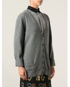 Dolce & Gabbana V-Neck Cardigan - Lyst