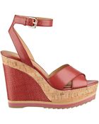 Nine West Wakely Wedge Sandals - Lyst