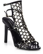 Tamara Mellon Submission Studded Patent Leather Sandals - Lyst