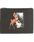 Givenchy Bambi Print Clutch - Lyst